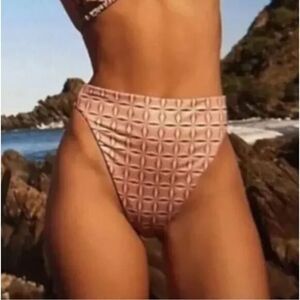 NEW Free people x Beth Richards Boheme chai geo bikini‎ bottom, size S
